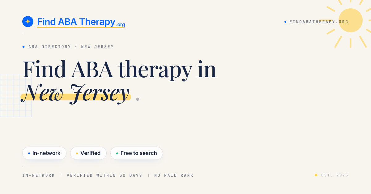 ABA Therapy in New Jersey | Find ABA Therapy